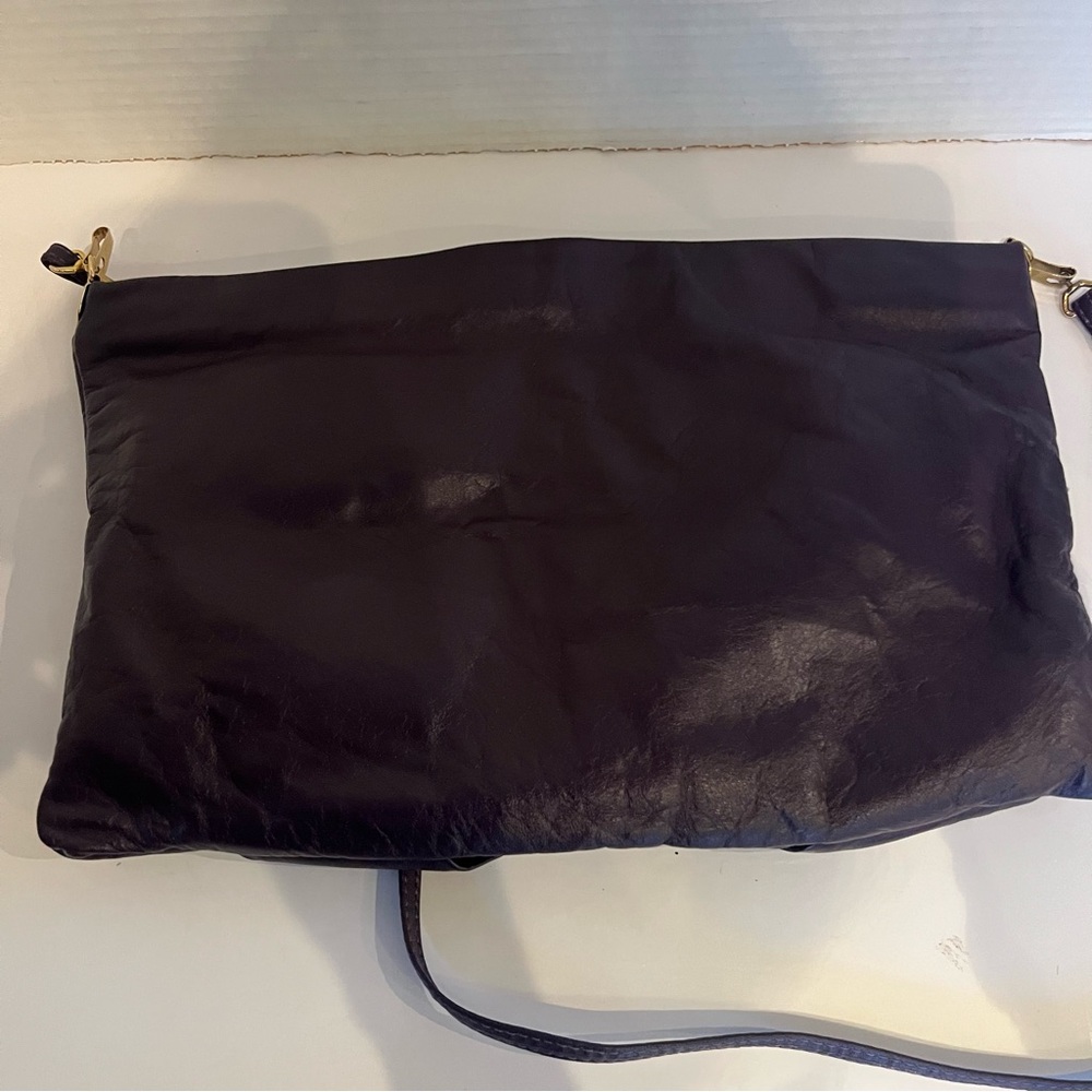 Vintage Karnig Mann Oversized Leather Clutch – Made in Canada w/Crossbody Strap - Picture 5 of 10